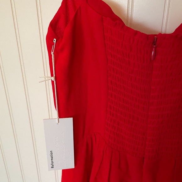 NWT Reformation Rosehip Dress - Size 2 - Red Tomato - Picture 5 of 7